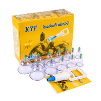 Vacuum Cupping Therapy Set with Suction Pump for Body Massage and Pain Relief