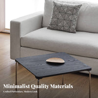 Minimalist Design Folded Corner Side Table Nordic Aesthetic C-Shaped Couch Stand Retro design Nightstand Easy Assembly for Apartment Dwellers, Homeowners, Students, Bedroom, Small Spaces, Next to Sofa, Office