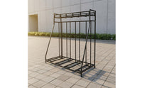 Space Saving Mountain Bike Stand Powder-Coated Steel Multi-Bike Rack Stable Triangular Structure