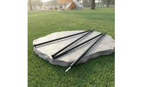 Heavy Duty 2m Tent Pole Easy to Stow 4-Section Tarp Pole Portable Outdoor Equipment Powder Coated for Camping, Beach