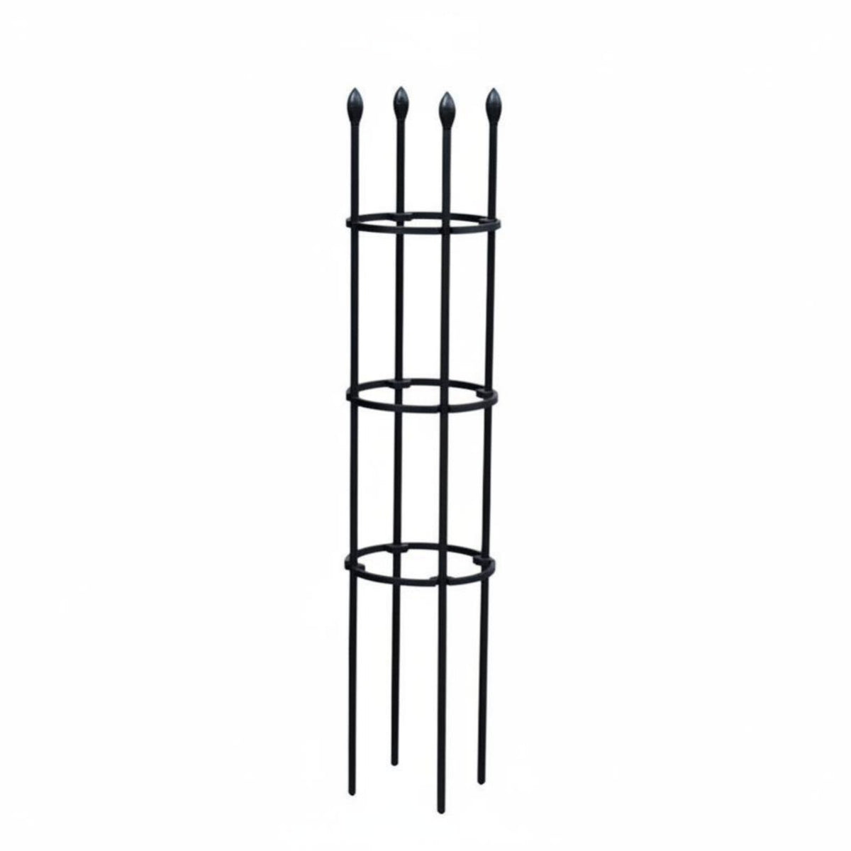Fan-Blade Top Obelisk Assists Climbing Plants Obelisk Plant Trellis Decorative Design Sturdy Framework for Balcony Gardeners