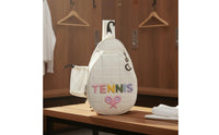 Single Shoulder Racket Bag Large Capacity Tennis Racket Backpack Extendable Side Pocket Pickleball Shoulder Bag for Women, Girls