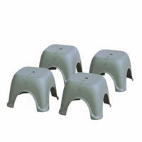 Non-Slip Feet Stackable Arched-Leg Stool Easy to Clean Household Furniture Space-Saving Footstool Strong Load-Bearing for Children, Homeowners, Bathroom, Living Room, Kitchen, Entryway