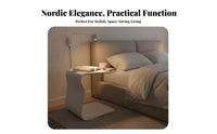 Nordic design C-Shaped Side Table Minimalist Design C-Shaped Couch Table Space-Saving Household Furniture multipurpose Use for Apartment Dwellers, Home Workers, Students, Living Room, Bedroom, Small Spaces, Balcony