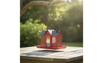 Hanging Bird Feeder Metal House Bird Feeder Mesh Decorative for Gardeners, Garden, Yard