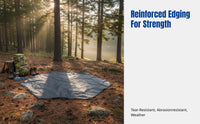 PE Anti-Puncture Ground Cloth, Hexagonal Camping Mat, Water-Resistant, Moisture-Resistant, Non-Slip, Multi-Shape, Easy to Clean