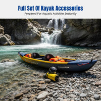 Inflatable Kayak, Durable Canoe, Thickened, Abrasion-Resistant, Outdoor Water Sports