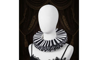 Ruffled Collar Lightweight Pleated Collar Ruff Detachable Apparel for All Genders for Cosplayers, Stage Wear, Costume Parties