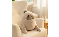 Soft Soft Toy Seal Huggable Seal Stuffed Animal Fuzzy Stuffed Sea Animal 35 Cm for Children, Toddlers, Baby, Bedtime, Nursery, Sofa