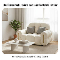 Straight-Line cushioned Sofa Small Space space-saving Couch Minimalist Aesthetic Household Furniture for Homeowners, partners, Living Room, Lounge Area, Office