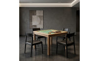 Printed Grid Mahjong Chess Table Square Mahjong Table Green Game Furniture Scratch-Resistant