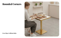 Easy to Clean Double Pedestal Dining Table Scratch Resistant Commercial Furniture Long-Lasting Construction Heavy Duty for Restaurant Owners, Quick-Service Restaurant Shop, Snack Bar, Eatery, Kitchen