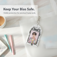 Fuzzy Animal 3-inch PVC Photocard Holder for K-Pop Photocards and ID Cards