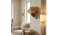 Mannequin Head Hat Stand Metal Hook Bracket Wall Mount Hat Display Space Saving Mannequin Head Display Stand