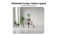 Multitier Design Tiered Ladder Shelf Floor-Standing Flower Rack Freestanding Plant Stand Corner-Fit for Apartment Dwellers, Gardeners, Homeowners, Balcony, Living Room, Indoor, Garden