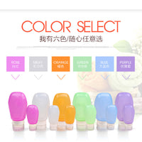 89ml Travel Suction Cup Dispenser Bottle for Skincare, Shampoo, and Lotion - Leak-Proof and Portable