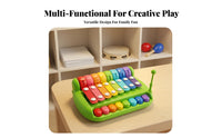 Educational 3-in-1 Musical Instrument Promotes Hand-Eye Coordination 8-Note Xylophone Piano Sensory Development Toddler Keyboard Xylophone Polished Edges for Toddlers, Babies, Preschoolers