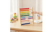 Wooden Abacus Multicolored Bead Abacus Prescolar for Preschool, Classroom, Kids