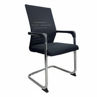 Support Ergonomic Mesh Office Chair High-Density Sponge Cushion Swivel Computer Chair Easy to Assemble Reclining Function for Conference Room