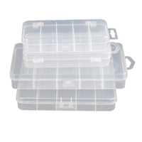 Fishing Lure Box 5-Compartment Transparent Storage Box Tackle Box Bait Box Fishing Gear Accessories Fixed PP Plastic Box