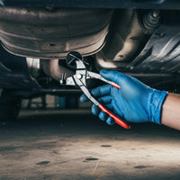 Tight Space Reach Exhaust Hanger Removal Pliers Non-Slip Grip Exhaust Rubber Hanger Pliers Ergonomic Handles Labor-Saving for Mechanics, Auto Repair Workers, Garage