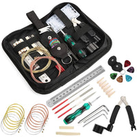 Guitar Repair and Maintenance Tool Kit with String Changing Tools and Bridge Pins
