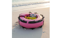 Pink PVC floats Lightweight and Portable Inflatable Dive floats Multiple D-Rings Water Sports Gear for Freedivers, Sea