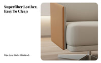 Minimalist design Upholstered rotating Armchair Modern Design Lounge Chair Stylish contour Seating Furniture Curved Backrest for Interior Designers, Business Owners, Hotel Lobby, Reception Area, Living Room, Bedroom
