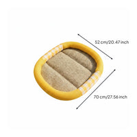 Woven Pet Bed Summer Use Dog Cooling Bed Breathable for Hot Weather, Cats