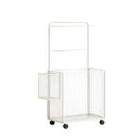 Rolling Storage Rack Caster Wheels Mesh Storage Rack