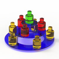 Multi-Layer Acrylic Display Stand for Figures, Cosmetics, Nail Polish, and Teaware