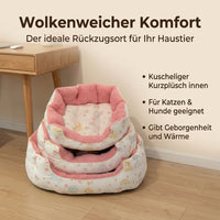 Pet bed set of 3, fluffy pillow for small to large pets, pet basket sofa 50-60cm, cuddly