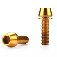 Titanium Alloy Stem Bolts M5 M6x20 for Bicycle Stem Disc Brake Caliper Fixing TC4 Rustproof