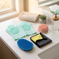 Cleaning Gloves for Dog Bath and Dog Grooming, Silicone Dog Bath Brush with Soft Bristles for Cat Grooming, Anti Slip Washing Gloves, 1 Piece