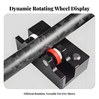 360 Degree Rotation Electric Cue Straightness Checker Type-C Rechargeable Automatic Cue Shaft Tester Single-Button Start for Game Room