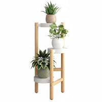 Nordic Aesthetic Multi-Tier Floor Stand Layered Design Flower Pot Rack Space Saving Plant Shelf Elegant Decoration for Apartment Dwellers, Homeowners, Gardeners, Balcony, Living Room, Bedroom, Corner