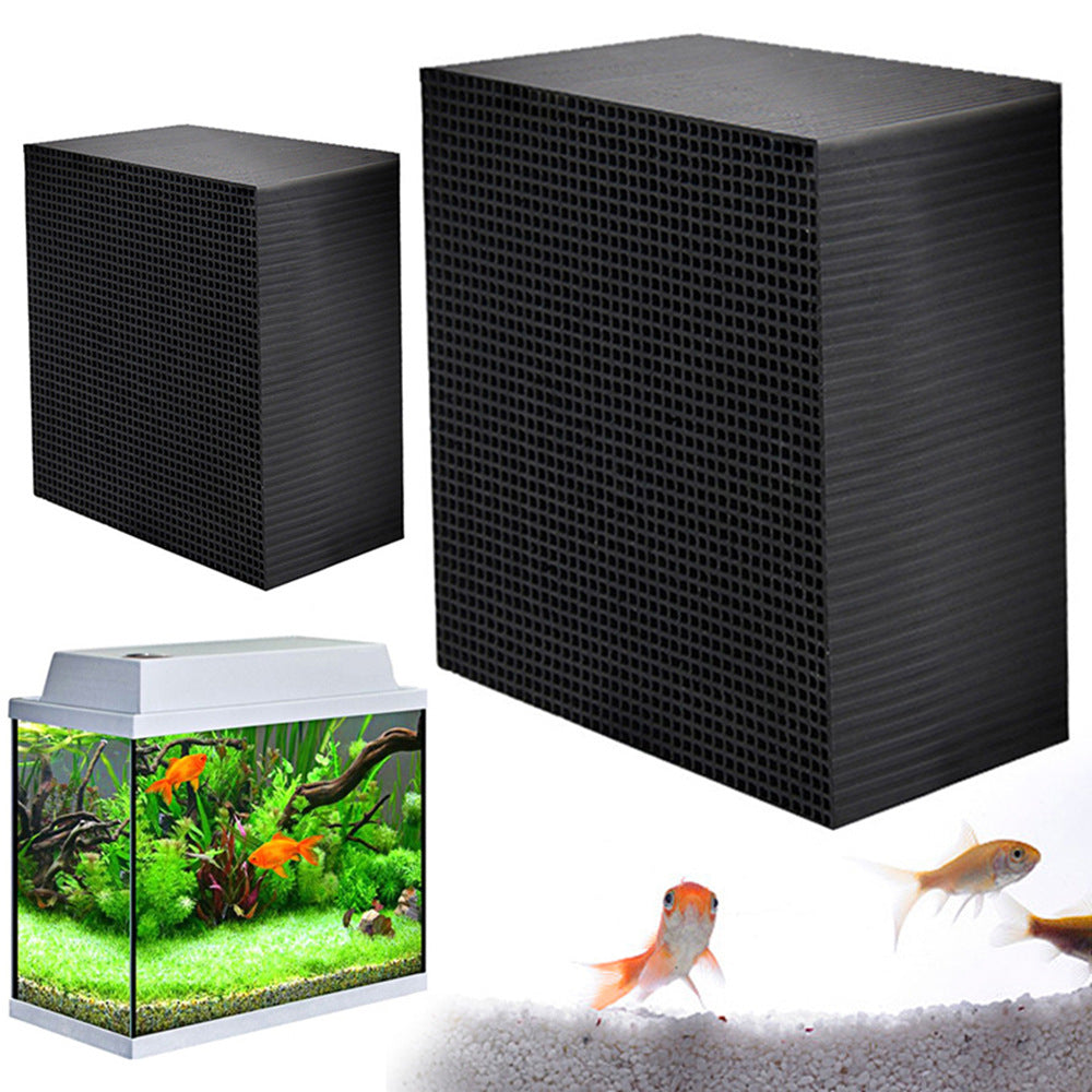 Aquarium Water Purifier Cube Activated Carbon Filter for Fish Tank Odor Removal and Water Clarification