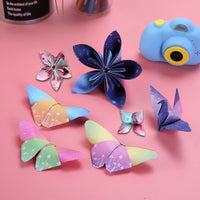 Double-Sided Starry Sky Origami Paper for Kids' Crafts