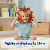 Animal Ear Headband, Non-Woven Fabric, Lion, Rabbit, Giraffe, Kids Role Play, Party Decoration