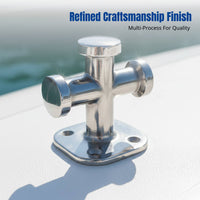 316 Stainless Steel Nautical Anchoring Bollard, Single/Double Cross Cleat, Yacht, Fishing Boat Dock Hardware
