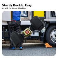 Retractable Cargo Strap High Strength Polyester Automatic Tensioning Strap Abrasion-Resistant Strapping Pallet Binding Belt for Trucks, Moving