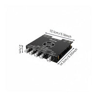 Treble and Bass Control TPA3255 Amplifier Board High Fidelity 2.1 Channel Amplifier Board Low Distortion Subwoofer Power Amplifier for Home Theater, Speaker Build