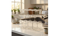 Cup Storage Rack Space-Saving Mug Organizer Coffee Mug Holder Desktop Coffee Station Organizer Sturdy for Kitchen, Bar
