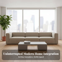 Armless Block Sectional Minimalist aesthetic Multi-Functional Configurable Sofa Small Space accommodating configurable Couch for Families, Homeowners, Lounge Area