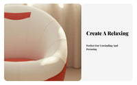 360-Degree Rotation Rotating Flower-Shaped Seat Cute Aesthetic Round frameless Armchair Plush Comfort Indoor Seating Multi-Functional for Children, Students, Apartment Dwellers, Bedroom, study corner, Playroom, Living Room