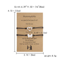 Matching Bracelet Set Meaningful Message Card Family Desire Bracelet for Sisters