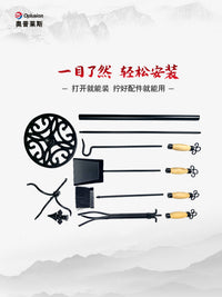 真火壁炉清灰工具五件全套配件不锈钢套装铸铁储木柴火架火钳灰铲