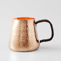 Large Capacity Copper Tea Pitcher Thickened Tea Fairness Cup Handmade Hammered Copper Pitcher Retro Design
