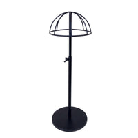 Curved Arms Adjustable Hat Stand Round Base Dome Top Hat Stand