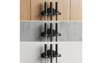 Vertical weight bar Storage rack Saving Wall-Attached weight bar Rack Compact for Weightlifters, Home Gym